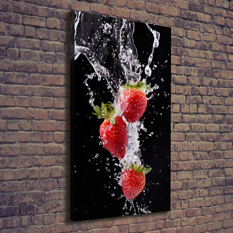 Strawberries - Wrapped Canvas Print