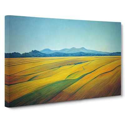 Enlightened Wheat Field - Wrapped Canvas