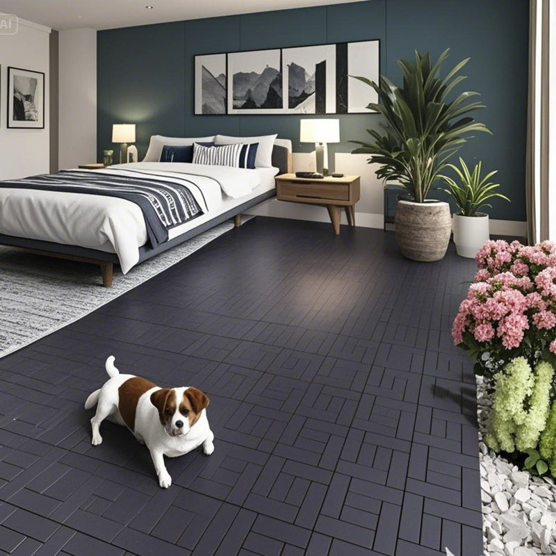 Easy Installation Interlocking Deck Tiles Polypropylene Modern Patio And Indoor Decor