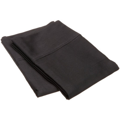 Ensemble de taie d'oreiller en coton certifié égyptien - 300 fils de couleur unie