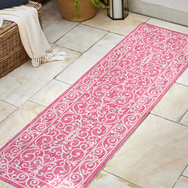 Tapis d'intérieur / d'extérieur Halpert, Tapis de couloir 2 pi 2 po x 8 pi