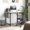 32” Computer Desk With Charging Station, Modern Simple ...