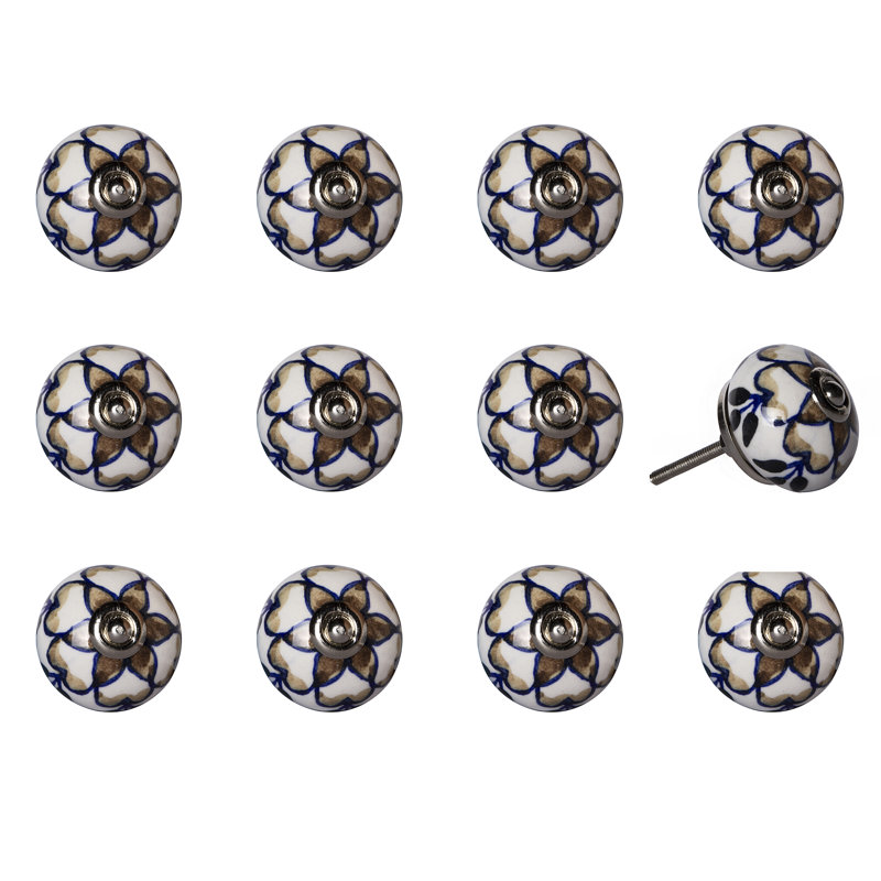 Multipack de boutons de champignon de 1,5 po de diamètre peint à la main