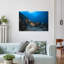 Swimming Hawksbill Turtle Serene Vibrant Fish Turtle Nature Ocean Wall Art Print 1 Piece Wrapped Canvas Wall Art-282132636