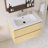 Wall Mounted Single Bathroom Vanity With White Ceramic Integrated Top-686013749-686013750