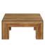 39.37" Farmhouse Rustic Brown Square Coffee Table For Living Room