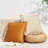 Decorative Throw Pillow Covers Cushion Cases, Set Of 2 Soft Scalloped Round Edge Designs, Mix And Match For Home Decor, Pillow Inserts Not Included (18X18 Inch)