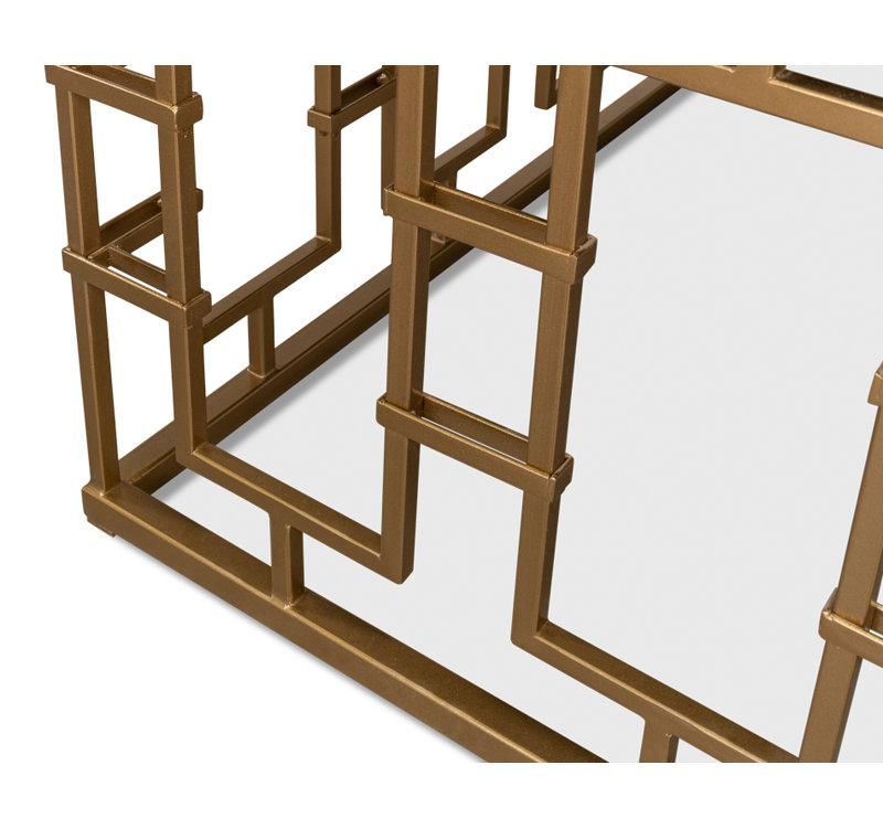 Brass Gate Solid Wood Coffee Table