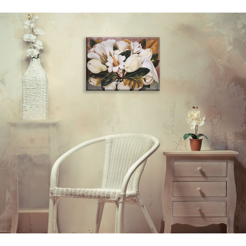 «Magnolias» par Frida Kahlo, toile tendue avec châssis, H 13 po x l 18 po