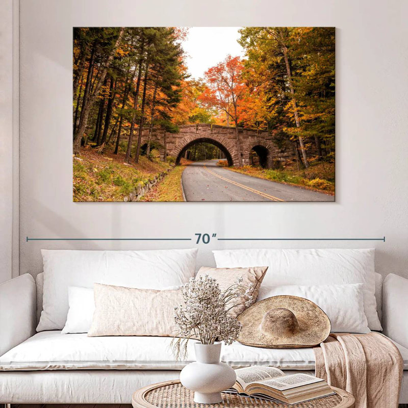 Alvord Acadia Park Bridge - automne, H 34 po x l 51 po