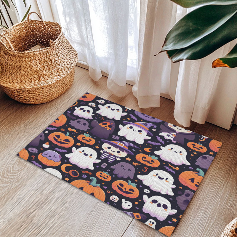 Tapis tressé Ghoul & Gourd, Rectangulaire 3 pi x 5 pi