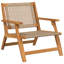 Relax Chairs With Side Table Set Of 2 Acacia Wood, Rattan-701591978