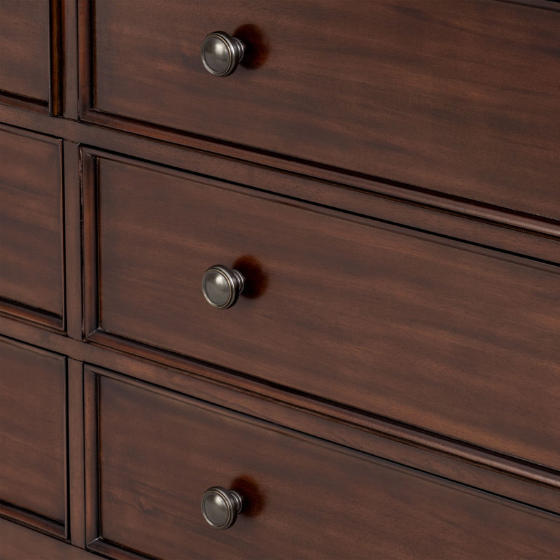 Grande commode à 6 tiroirs Beckett, Brun marocain