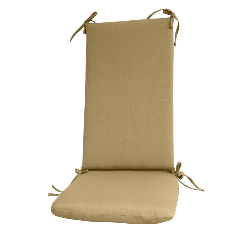 Sunbrella Outdoor Rocking Chair Back Cushion, Spectrum Sand Sunbrella® Plainweave