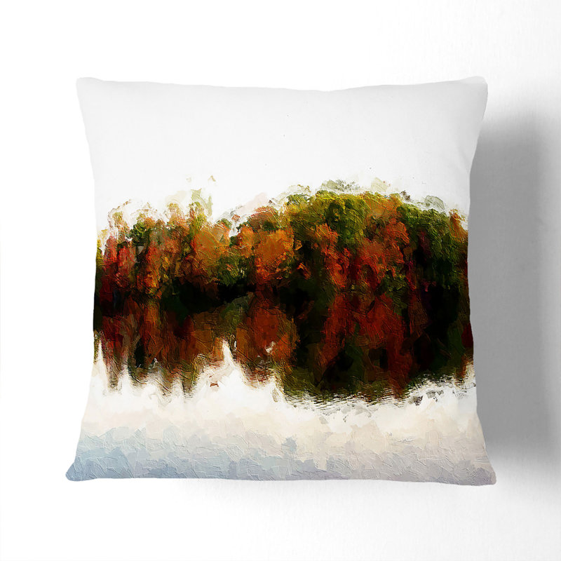 Abstract Square Throw Cushion, White, 55 x 55 cm