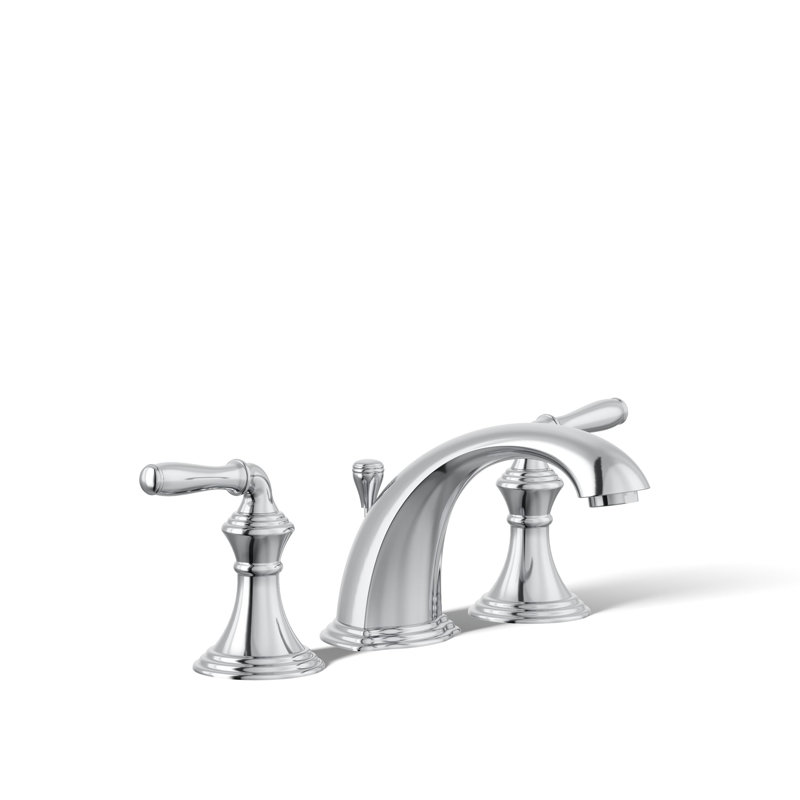 Kohler Devonshire Centerset Bathroom Sink Faucet, 1.2 gpm, Polished Chrome, With Pop Up Drain