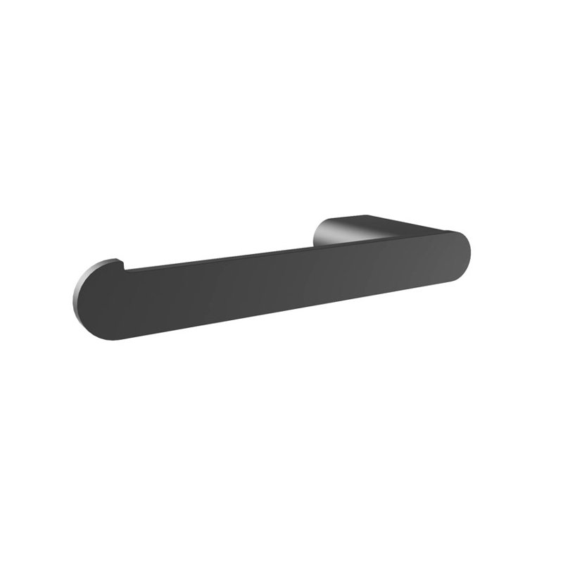 Porte-papier hygiénique Flow (poteau droit), Noir mat