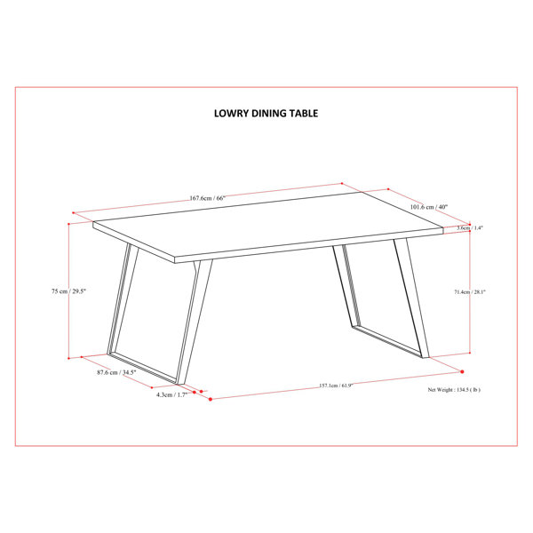 Dimensions du produit