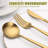 Golden Cutlery Set