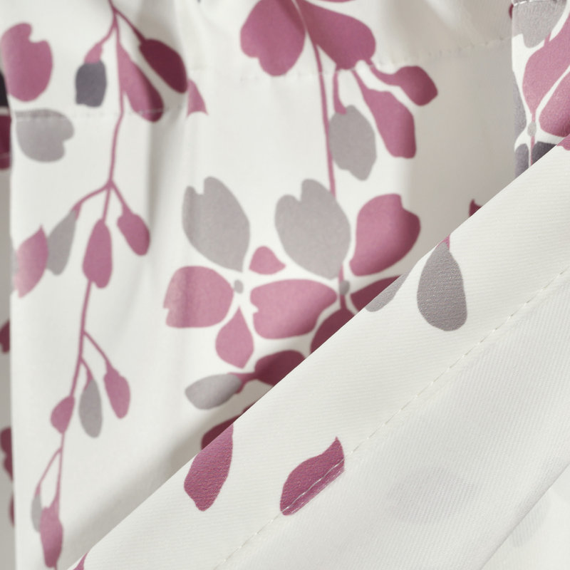 Lush Decor Weeping Flower Single Window Valance, Purple/Gray
