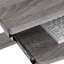 Bureau d'ordinateur complet, gris