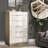 Dougal 50.2" H High-Gloss 5-Drawer Chest with Mirror-298772829