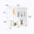 2 Layer Glass Display Cabinet With 2 Doors, Curio Cabinets, Glass Display Cabinet Showcase Countertop With Lock, Tempered Glass With MDF Base-341870560