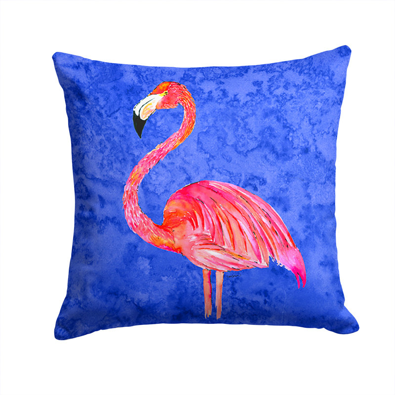 Bleu flamant rose ; coussin intérieur/extérieur rouge