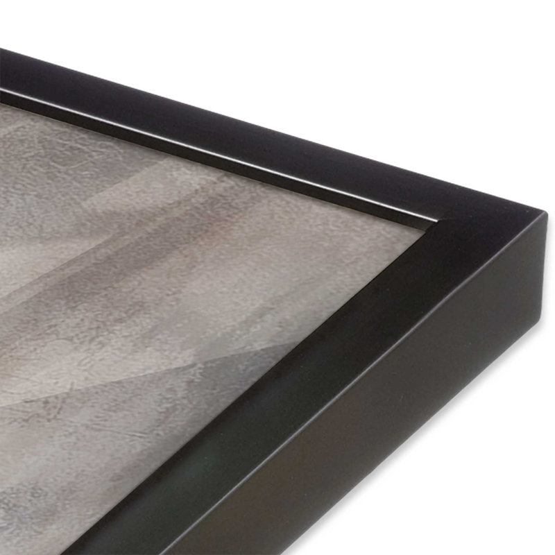 Échos brumeux dévoilés, Cadre simple en zinc patiné, H 13,75 po x l 13,75 po