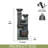 Water Fountain Resin Handcrafted Stone Look Waterfall For Garden Ambiance