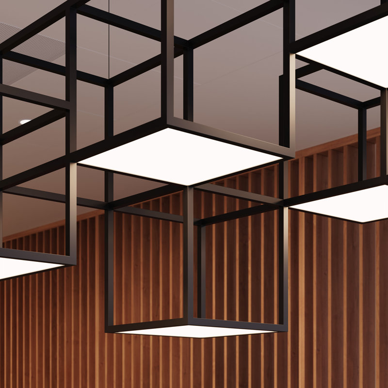 Cubix 12 - Light LED Chandelier, 6