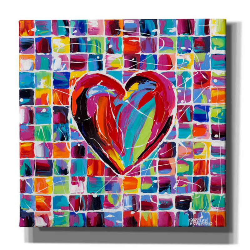 «Hearts of a II», impression sur toile tendue