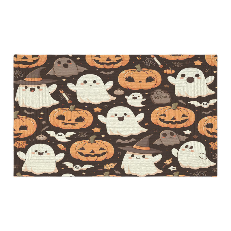 Tapis tressé Spooky Harvest, Rectangulaire 3 pi x 5 pi