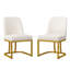 Chaises de salle à manger rembourrées H 19 po Jovone-36850205-36850206