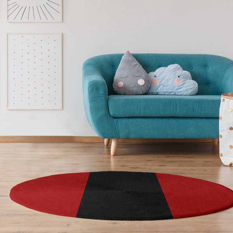 Chenille Indoor Rug, Round 5'
