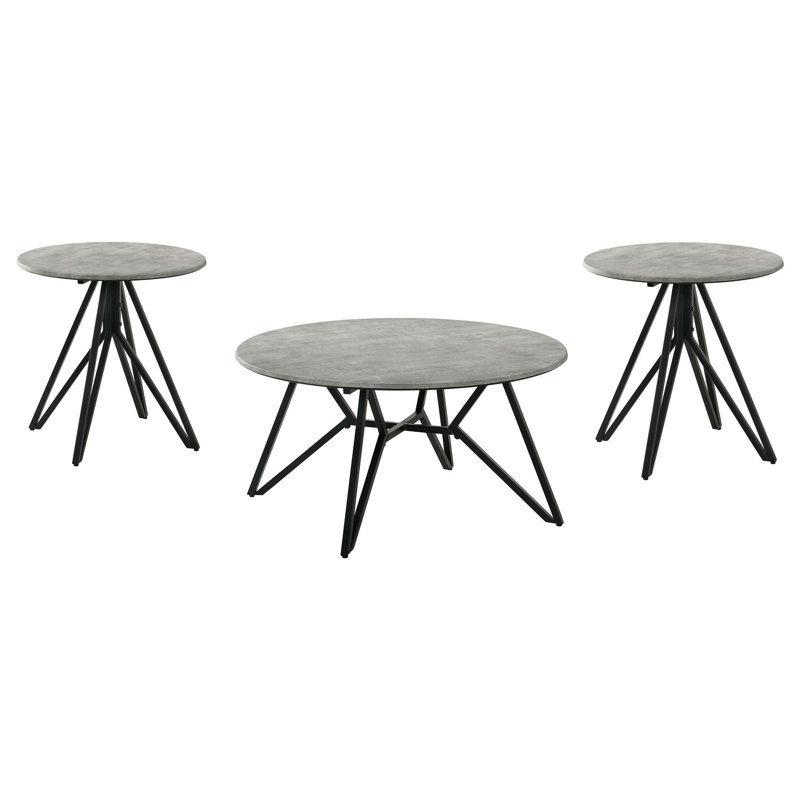 Ensemble de tables basses 3 pièces Industrial