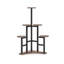 Étagère de coin rustique brune à 6 niveaux de hauteur 43,70 "pour pots multiples pour le salon