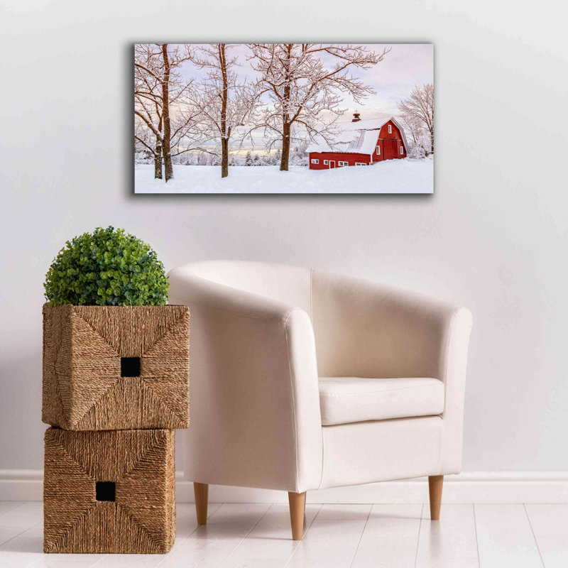 «Winter Arrives» par Edward M. Fielding, estampe numérique sur toile, H 20 po x l 40 po x P 1,5 po