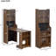 Armoire en noyer avec chat - Décoration intérieure polyvalente, espace privé, lit Mid-Century Vibe Pet Care, finition fonctionnelle et élégante