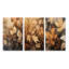 «Brown Beige Leafs» Harmony V - ensemble d'art mural encadré floral de 3-321827551-321827550
