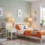 21 cm H Drum Fabric Pendant Shade ( No Direct Attachment Method ) in Orange