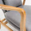 Fauteuil capitonné à quatre pieds, idéal pour de multiples usages, design simple et classique pour divers styles de décoration
