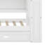 Lit de jour en bois pleine grandeur avec tablettes de rangement, USB, DEL et lit gigogne-106485385