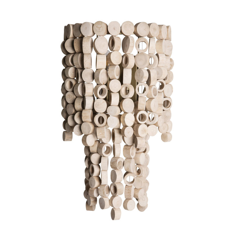 Wood Disk Wall Sconce