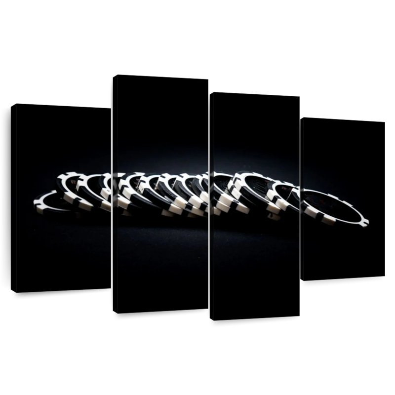 Jetons de poker noir Senne, H 22 po x l 36 po