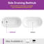 Selene 59'' x 27.5'' Freestanding Soaking Acrylic Bathtub with Side Drain