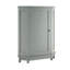Armoire de salle de bain triangulaire moderne en bois aggloméré gris avec tablette intérieure réglable-15611691