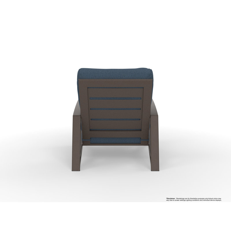 Arc Outdoor Lounge Chair, Cast Lagoon, Copper Creek