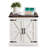 Jaimar 24"W Farmhouse Square End Table with Charging Station&Adjustable Storage Shelf-1440454476-1440454472