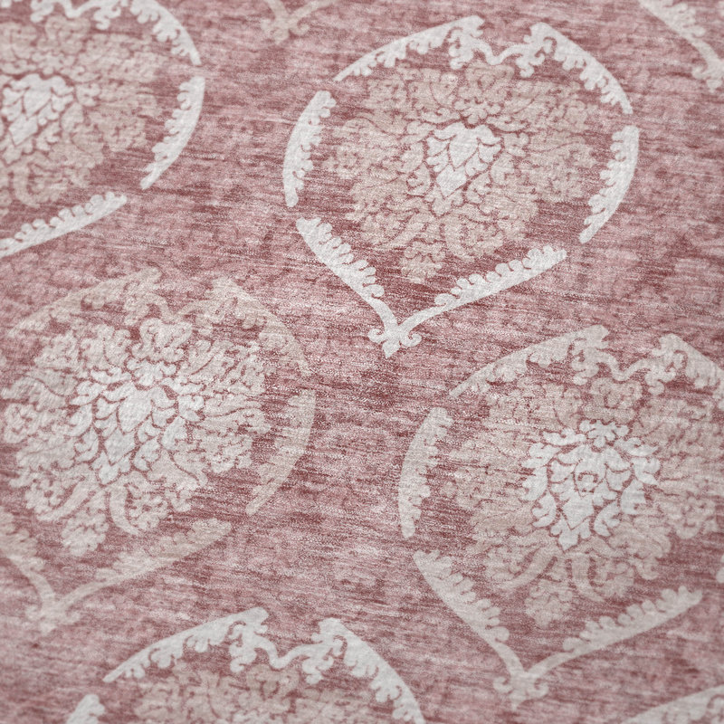 Jeté en médaillon Addison Sherpa ASB810, Rose